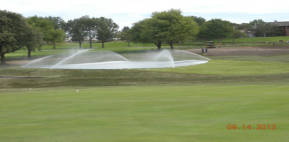 biện pháp thi công sân golf_Lắp đặt hệ thống phun tưới - Irigation System